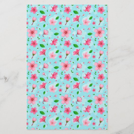 Cherry Blossom Soap Wrap Paper (Voorkant)