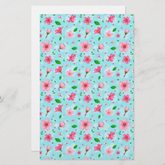 Cherry Blossom Soap Wrap Paper (Voorkant / Achterkant)