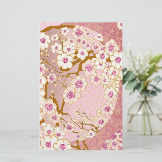 Cherry Blossom Soap Wrap Paper (Staand voorkant)