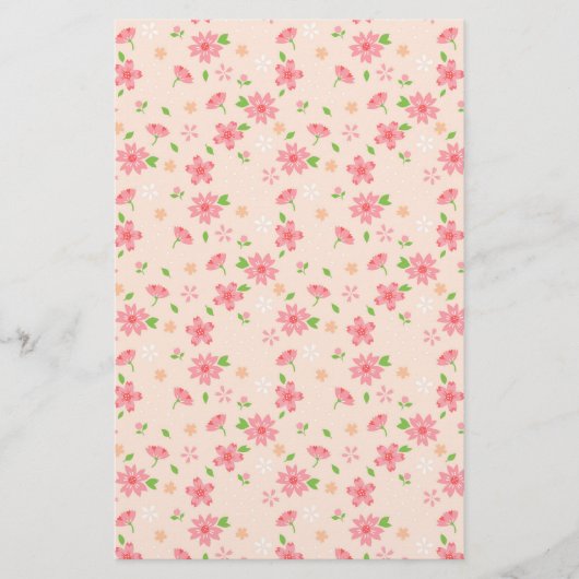 Cherry Blossom Soap Wrap Paper (Voorkant)