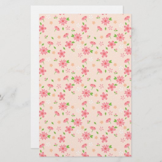 Cherry Blossom Soap Wrap Paper (Voorkant / Achterkant)