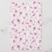 Cherry Blossom Soap Wrap Paper - Roze achtergrond (Voorkant)