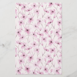 Cherry Blossom Soap Wrap Paper - Roze achtergrond
