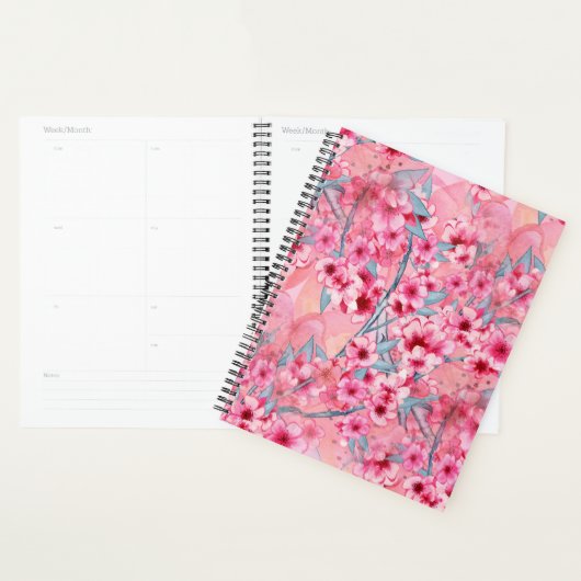 Cherry Blossom Spiral Desk Planner (Display)