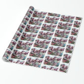 Cherry Blossom Splash Cadeaupapier (Uitgerold)