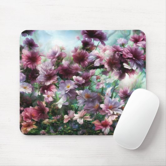 Cherry Blossom Splash Flowers Muismat (Met muis)