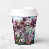 Cherry Blossom Splash Flowers Papieren Bekers (Voorkant)