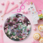 Cherry Blossom Splash Flowers Papieren Bordje (Feest)