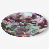 Cherry Blossom Splash Flowers Papieren Bordje (Gekanteld)