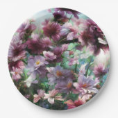 Cherry Blossom Splash Flowers Papieren Bordje (Voorkant)