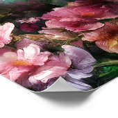 Cherry Blossom Splash Flowers Poster (Hoek)