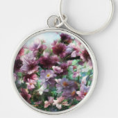 Cherry Blossom Splash Flowers Sleutelhanger (Voorkant)