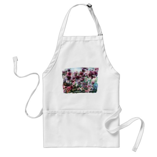 Cherry Blossom Splash Flowers Standaard Schort (Voorkant)