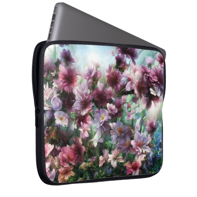 Cherry Blossom Splash Laptop Sleeve (Voorkant Rechts)