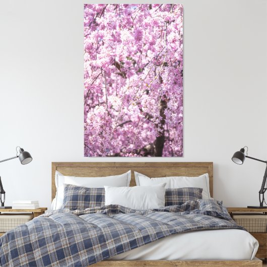 Cherry Blossom Spring Canvas Afdruk (Insitu (Slaapkamer))