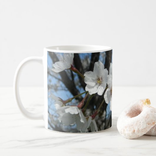 Cherry Blossom Spring Coffee Mok (Met donut)