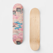 Cherry Blossom Spring Landscape  Japans Persoonlijk Skateboard (Voorkant)