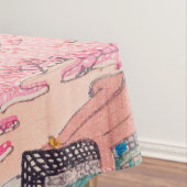 Cherry Blossom Spring Landscape  Japans Tafelkleed (Voorbeeld)