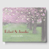 Cherry blossom Spring themed bruiloft Gastenboek (Voorkant)