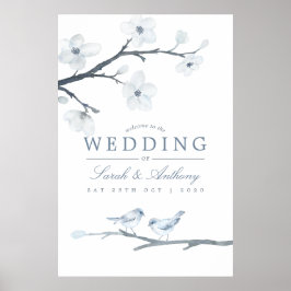 Cherry Blossom Spring Weddenschap Welkom Poster