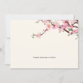 Cherry Blossom Spring Wedding Save the Date PHOTO (Achterkant)