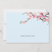 Cherry Blossom Spring Wedding Save the Date PHOTO (Achterkant)