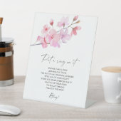 Cherry Blossom - Spring zet een ring op het spel Reclamebord Met Voetstuk (Insitu)