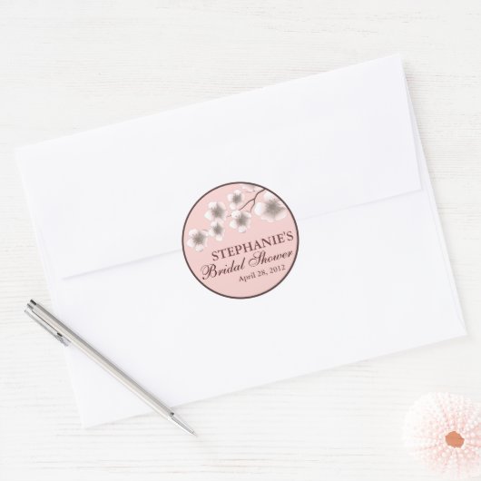 Cherry Blossom Springtime Vrijgezellenfeest Label  (Envelop)