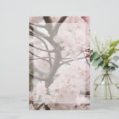 Cherry Blossom Stationery Briefpapier (Staand voorkant)