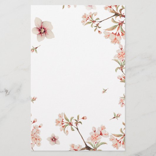 Cherry Blossom Stationery Briefpapier (Voorkant)
