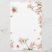 Cherry Blossom Stationery Briefpapier (Achterkant)