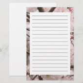 Cherry Blossom Stationery Briefpapier (Voorkant / Achterkant)