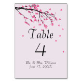Cherry Blossom Stem - Tafel Kaart (Voorkant)
