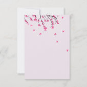 Cherry Blossom Stem - Wedding RSVP Kaart (Achterkant)