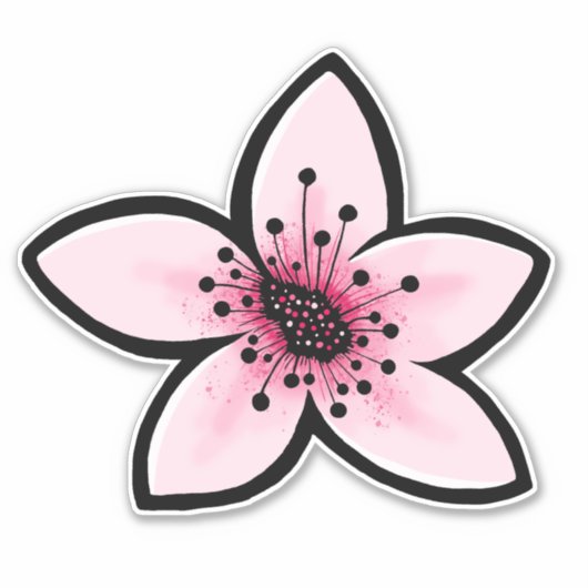 Cherry Blossom Sticker (Voorkant)