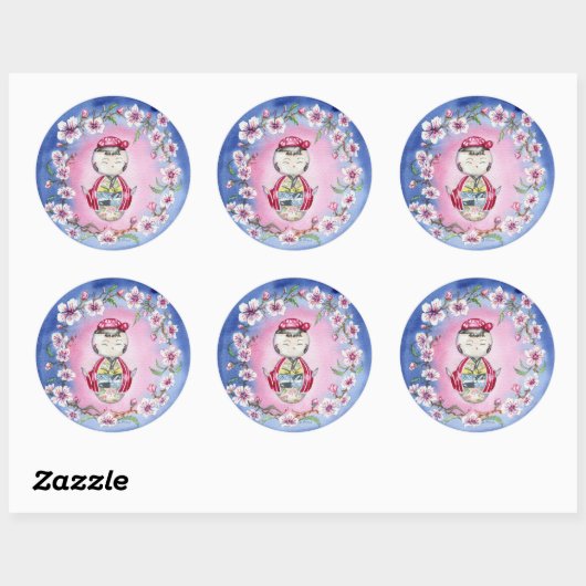 "Cherry Blossom" Stickers (Vel)