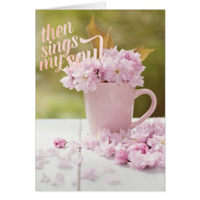 Cherry Blossom Stilllife Spring Text (Voorkant)