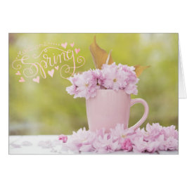 Cherry Blossom Stilllife Spring Text