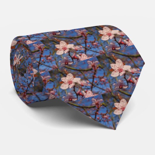 Cherry Blossom Stropdas (Opgerold)