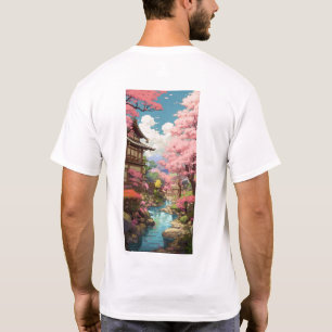 Cherry Blossom Studio Ghibli Geïnspireerd T-shirt