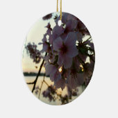 Cherry Blossom Sunset in Washington DC Keramisch Ornament (Rechts)