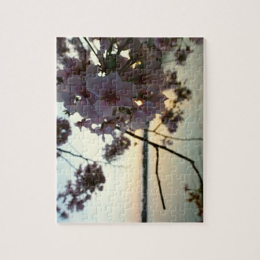 Cherry Blossom Sunset in Washington DC Legpuzzel (Verticaal)