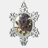 Cherry Blossom Sunset in Washington DC Tin Sneeuwvlok Ornament (Rechts)