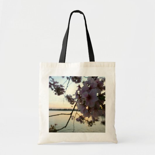 Cherry Blossom Sunset in Washington DC Tote Bag (Voorkant)
