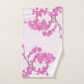 Cherry Blossom Super Bleek Pink Towel Set Bad Handdoek (Handdoek)