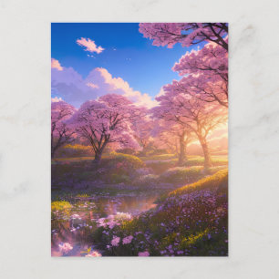 Cherry Blossom Swamp Briefkaart