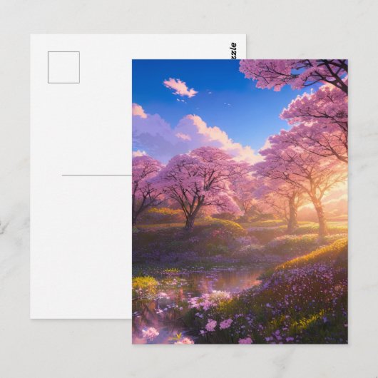 Cherry Blossom Swamp Briefkaart (Voorkant / Achterkant)