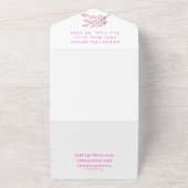 Cherry Blossom Sweet 16 Floral Sixteen Sakura Al All In One Uitnodiging (Buitenkant)