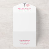 Cherry Blossom Sweet 16 Paris Sixteen Sakura All In One Uitnodiging (Buitenkant)