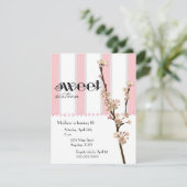 Cherry Blossom Sweet 16 Uitnodiging (Staand voorkant)